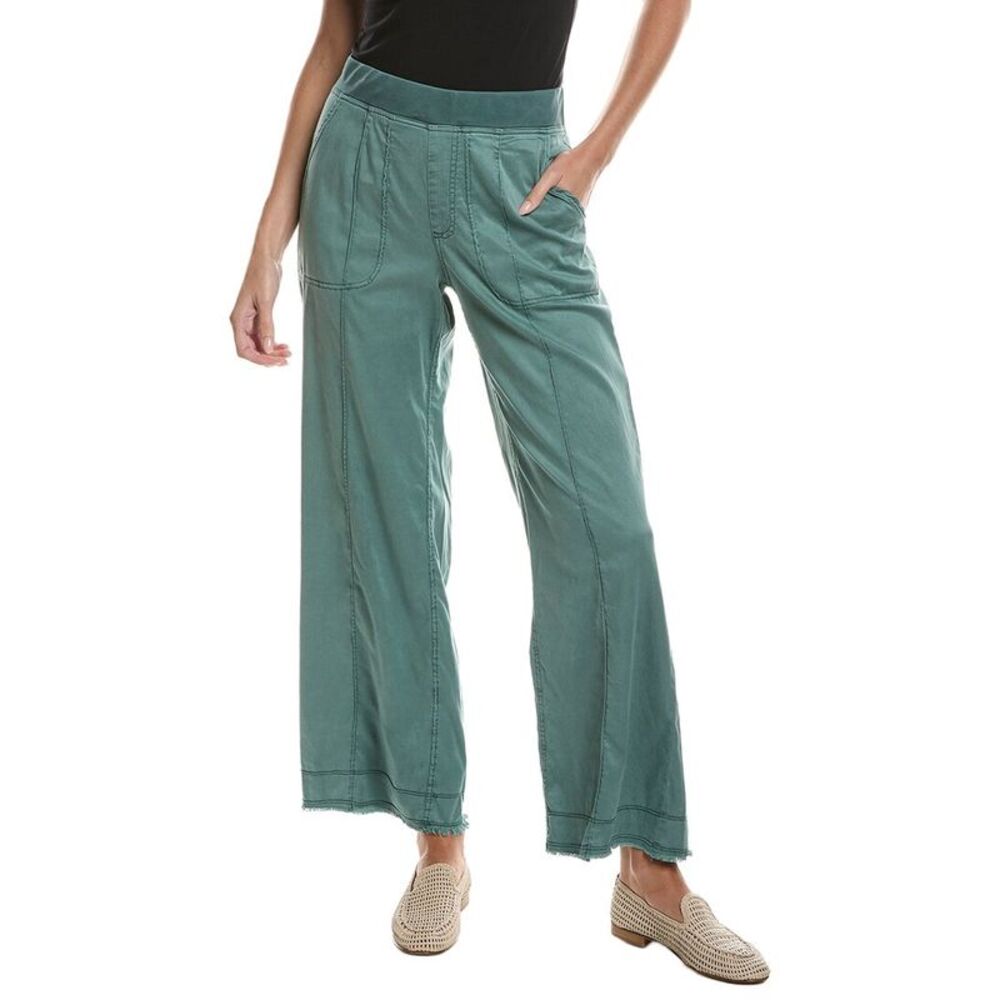 Xcvi Womens  Orn Wide Leg Pant, Blue
